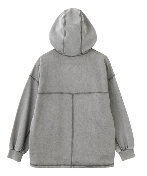 BLEACHED ANORAK SWEAT TOP（パーカー）｜X-girl（エックスガール）の