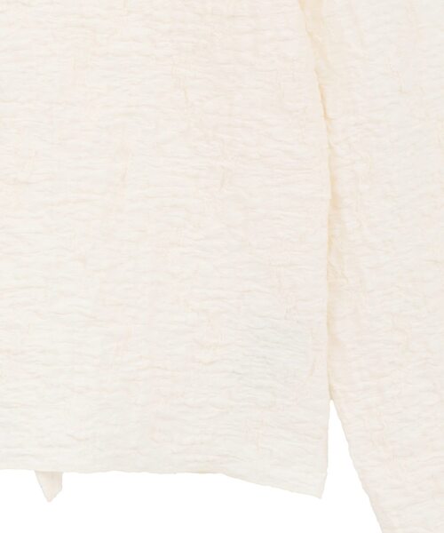 CONVERSE TOKYO(コンバーストウキョウ)の「JACQUARD PEPLUM BLOUSE(Tシャツ/カットソー・レディース・ブラック/イエロー/ホワイト・FREE)」の11枚目の写真