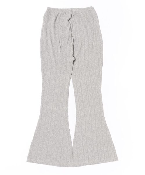BILLABONG(ビラボン)の「BILLABONG レディース KNIT LIKE FLARE LEGG ロングパンツ 【2025年秋冬モデル】/ビラボンウエストゴムニットボトムス(その他パンツ・レディース・グレー/アイボリー/スミクロ・MEDIUM)」の4枚目の写真