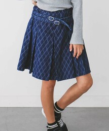 nexchic(ネクシック)の【お揃い】デニムツイルバックルミニスカート(110~150cm)(デニムスカート)