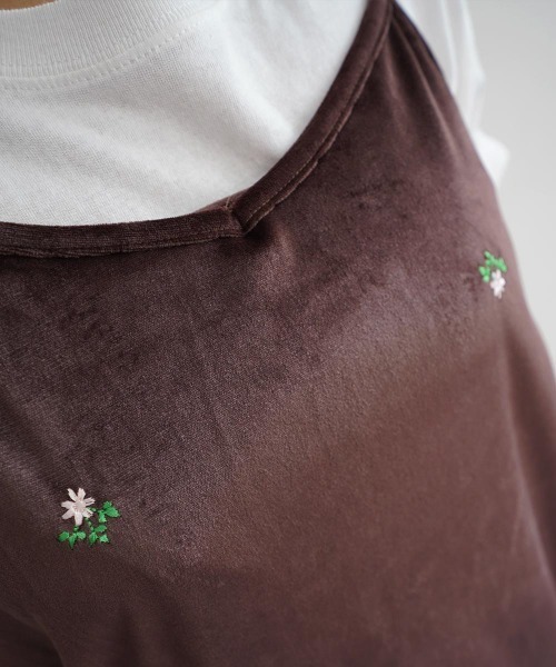 Rashik(ラシク)の「フラワー刺繍ベロア調ワンピース(ワンピース・レディース・ブラック/グレー/ブラウン・FREE)」の20枚目の写真