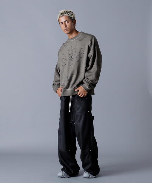 DANKE SCHON(ダンケシェーン)の「DankeSchon/ダンケシェーン/BURN CREWNECK(スウェット・レディース・ベージュ・M/L)」の6枚目の写真