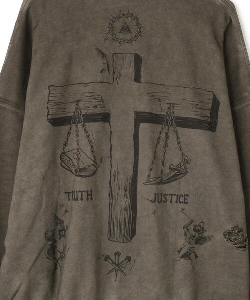 DANKE SCHON(ダンケシェーン)の「DankeSchon/ダンケシェーン/BURN CREWNECK(スウェット・レディース・ベージュ・M/L)」の12枚目の写真