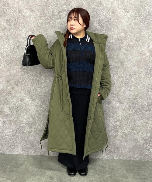 GEVS.（ジェイヴィス）の「ハーフジップポロニット＜大きいサイズ有＞GEVS.（ニット/セーター・レディース・ブラック系/ネイビー系・L/M/5L/4L/3L/LL）」の8枚目の写真