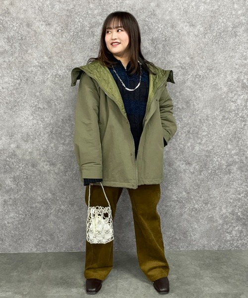 GEVS.（ジェイヴィス）の「ハーフジップポロニット＜大きいサイズ有＞GEVS.（ニット/セーター・レディース・ブラック系/ネイビー系・L/M/5L/4L/3L/LL）」の6枚目の写真