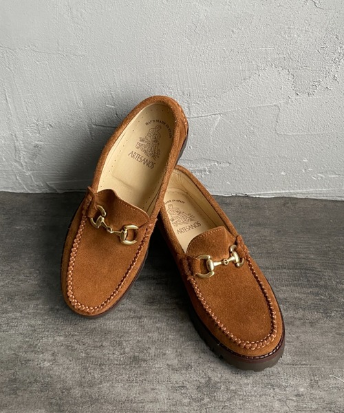 ARTESANOS（アルテサノス）の「[ARTESANOS/アルテサノス] 別注 スエード ビットローファー（その他シューズ・レディース・ブラウン・36/37/38）」の4枚目の写真