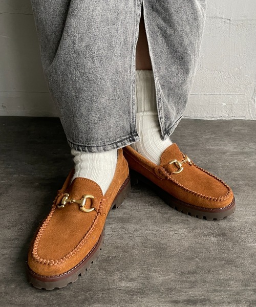 ARTESANOS/アルテサノス] 別注 スエード ビットローファー（その他
