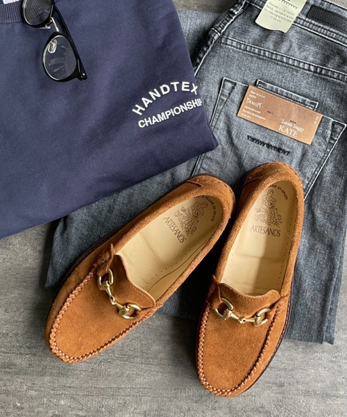 ARTESANOS/アルテサノス] 別注 スエード ビットローファー（その他