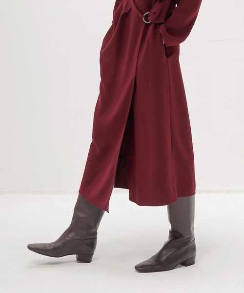 DRESSLAVE(ドレスレイブ)の「TA cachecoeur like dress(カシュクールライクドレス)(ワンピース・レディース・ネイビー/バーガンディー・38)」の9枚目の写真