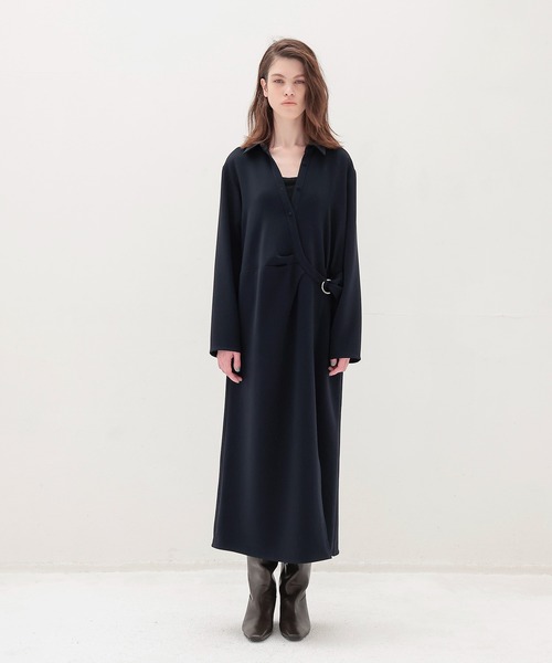 DRESSLAVE(ドレスレイブ)の「TA cachecoeur like dress(カシュクールライクドレス)(ワンピース・レディース・ネイビー/バーガンディー・38)」の11枚目の写真