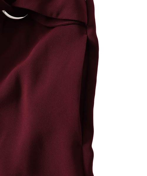 DRESSLAVE(ドレスレイブ)の「TA cachecoeur like dress(カシュクールライクドレス)(ワンピース・レディース・ネイビー/バーガンディー・38)」の20枚目の写真