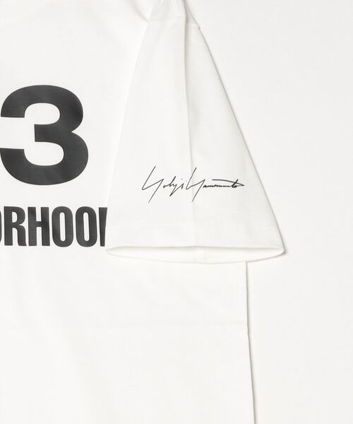 Y-3（ワイスリー）の「Y-3 NBHD LOGO TEE（Tシャツ/カットソー・メンズ・ホワイト・LARGE/MEDIUM/SMALL/X-SMALL/XX-SMALL/XX-LARGE/X-LARGE）」の5枚目の写真