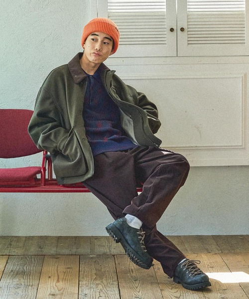 niko and...ウーリーテックハンティングブルゾン Mサイズ ダークグレー niko and… ブルゾン アウター ウーリーテックハンティング