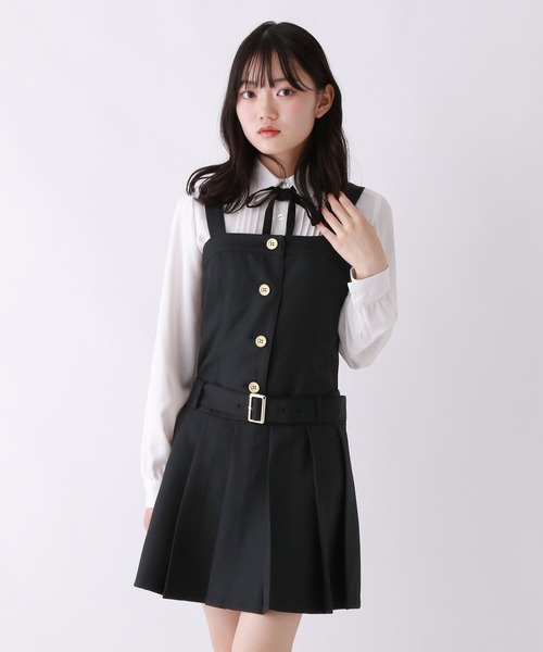 repipi armario（レピピ アルマリオ）の「【卒服2026】ローベルトジャンスカ（ジャンパースカート・キッズ・ブラック/ブラウン系/グレー系・LARGE/SMALL/MEDIUM）」の2枚目の写真