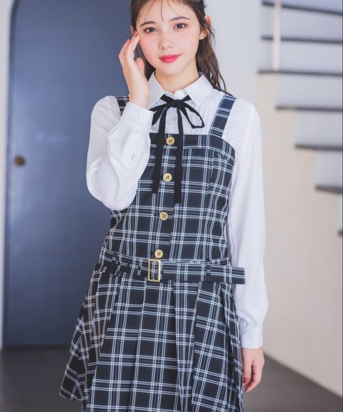 repipi armario（レピピ アルマリオ）の「【卒服2026】ローベルトジャンスカ（ジャンパースカート・キッズ・ブラック/ブラウン系/グレー系・LARGE/SMALL/MEDIUM）」の10枚目の写真