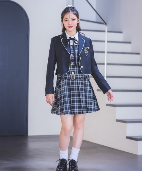 repipi armario（レピピ アルマリオ）の「【卒服2026】ローベルトジャンスカ（ジャンパースカート・キッズ・ブラック/ブラウン系/グレー系・LARGE/SMALL/MEDIUM）」の13枚目の写真