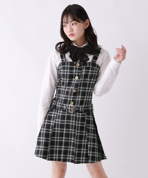 repipi armario（レピピ アルマリオ）の「【卒服2026】ローベルトジャンスカ（ジャンパースカート・キッズ・ブラック/ブラウン系/グレー系・LARGE/SMALL/MEDIUM）」の20枚目の写真