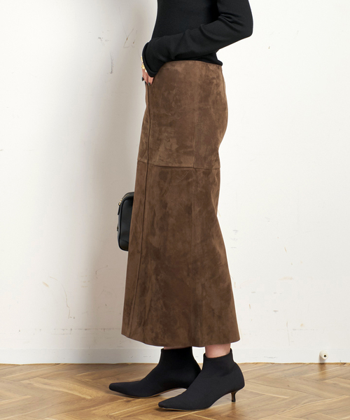 EVERYDAY I LIKE.（エヴリディアイライク）の「*スエードタイトスカート（スカート・レディース・ウッド・38/36）」の18枚目の写真