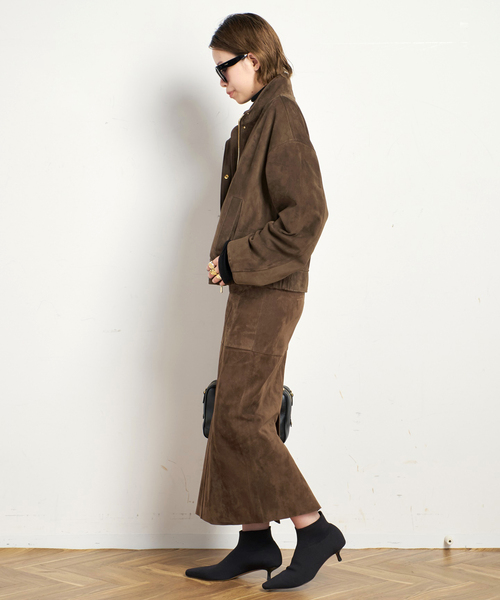 EVERYDAY I LIKE.（エヴリディアイライク）の「*スエードタイトスカート（スカート・レディース・ウッド・38/36）」の11枚目の写真