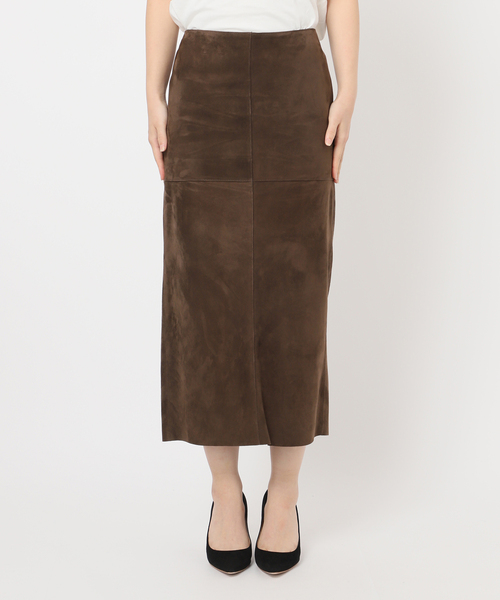 EVERYDAY I LIKE.（エヴリディアイライク）の「*スエードタイトスカート（スカート・レディース・ウッド・38/36）」の9枚目の写真