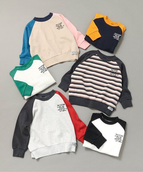 BREEZE(ブリーズ)の「【WEB限定/ジュニア対応】ラグランワンポイントトレーナー(スウェット・キッズ・グリーン/ネイビー/グレー/ブラック/チャコール/ベージュ・140/150/160/110/90/100/120/130)」の10枚目の写真