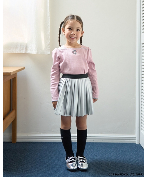 セール】【やわらか合皮】プリーツスカート(インパン付き)（スカート