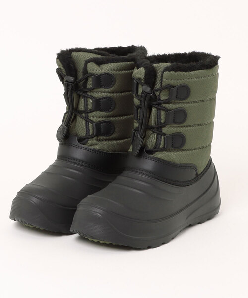 ASBee（アスビー）の「SPEED WING スピードウィング キッズ ボア付きウィンターブーツ【防水/防寒/軽量】 1233（ブーツ・キッズ・ブラック/カーキ・20.0cm/21.0cm/22.0cm/23.0cm/24.0cm）」の2枚目の写真