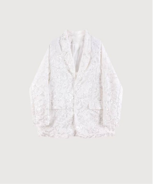 Sheer Sequins Jacket