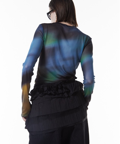 JOSE MOON（ジョゼムーン）の「FRILL COVER SKIRT/フリルカバースカート（スカート・レディース・ホワイト/ブラック・FREE）」の7枚目の写真