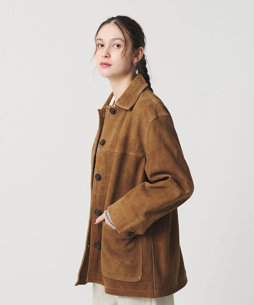 BEAUTY&YOUTH UNITED ARROWS（ビューティーアンドユースユナイテッドアローズ）の「スエード カバーオール ジャケット（カバーオール・レディース・ブラウン系・S/XS/M）」の14枚目の写真