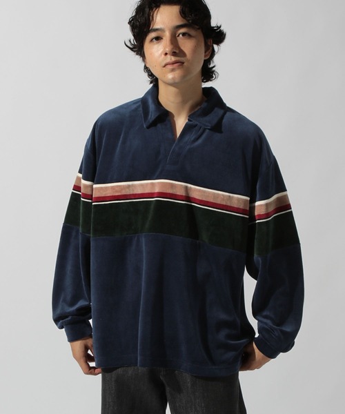 ベロアスキッパーポロ（ポロシャツ）｜niko and（ニコアンド