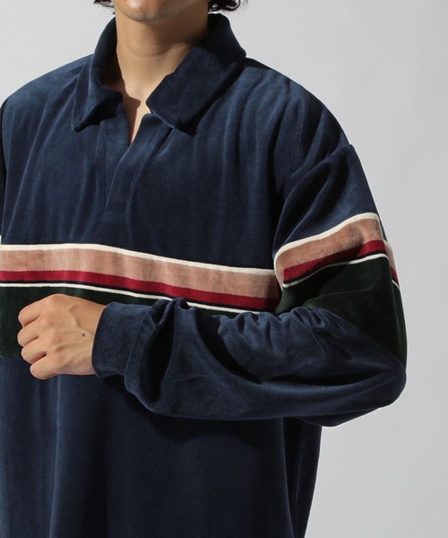 ベロアスキッパーポロ（ポロシャツ）｜niko and（ニコアンド