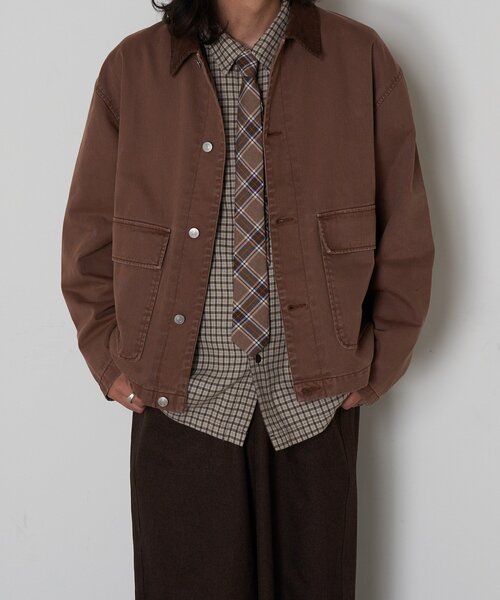 襟コーデュロイ切替ジャケット（その他アウター）｜CIAOPANIC（チャオ