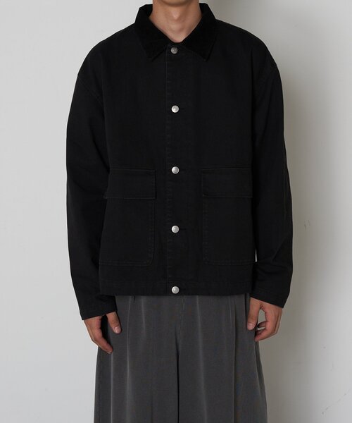 CIAOPANIC(チャオパニック)の「襟コーデュロイ切替ジャケット(その他アウター・レディース・ブラック/ブラウン・LARGE/MEDIUM)」の13枚目の写真