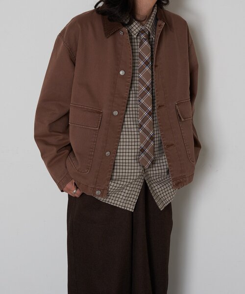 襟コーデュロイ切替ジャケット（その他アウター）｜CIAOPANIC（チャオ