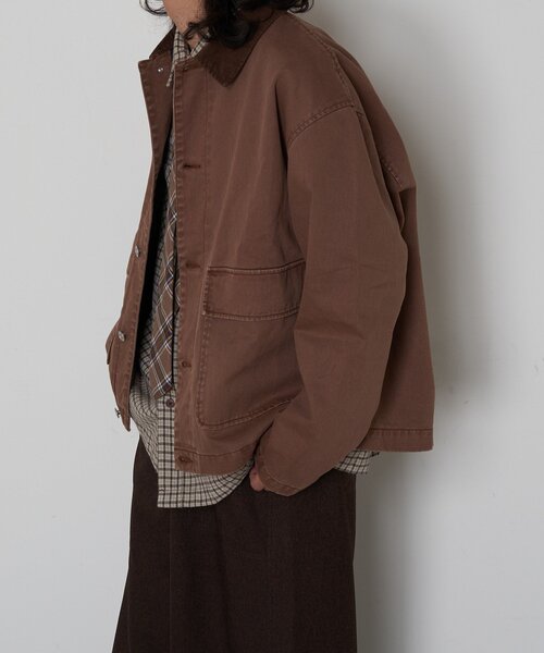 襟コーデュロイ切替ジャケット（その他アウター）｜CIAOPANIC（チャオ