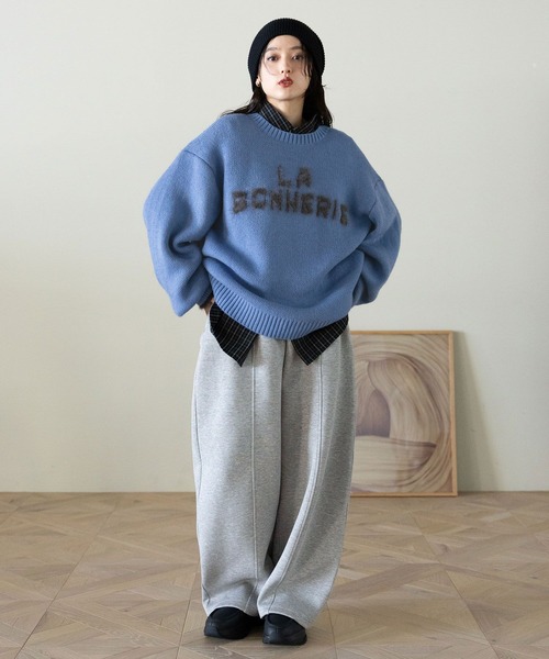 RAGEBLUE（レイジブルー）の「フェザーロゴニットプルオーバー（ニット/セーター・レディース・グレー/ブルー/ブラック・FREE）」の7枚目の写真