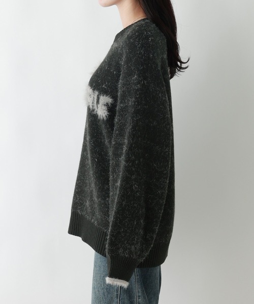 RAGEBLUE（レイジブルー）の「フェザーロゴニットプルオーバー（ニット/セーター・レディース・グレー/ブルー/ブラック・FREE）」の16枚目の写真