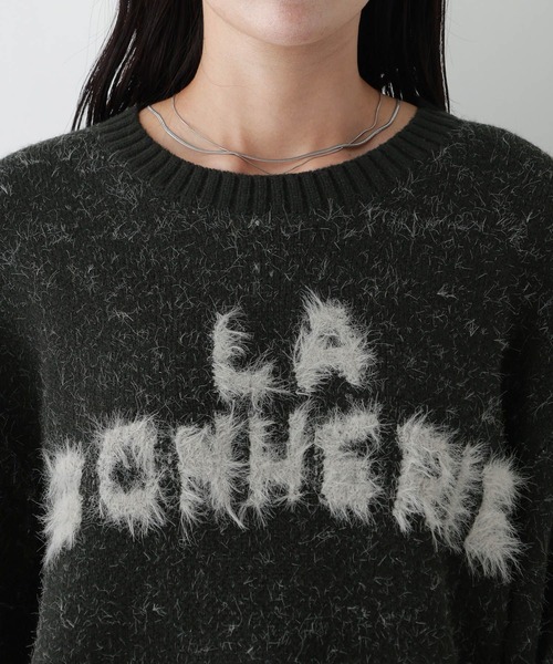 RAGEBLUE（レイジブルー）の「フェザーロゴニットプルオーバー（ニット/セーター・レディース・グレー/ブルー/ブラック・FREE）」の19枚目の写真