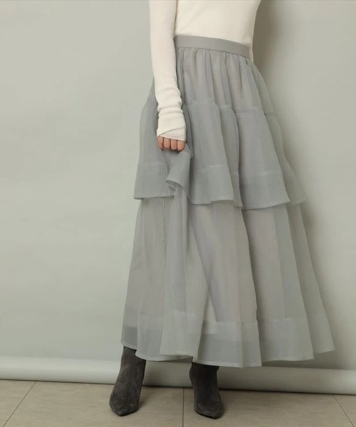 CADUNE（カデュネ）の「オーガンフレアスカート（スカート）」 - WEAR