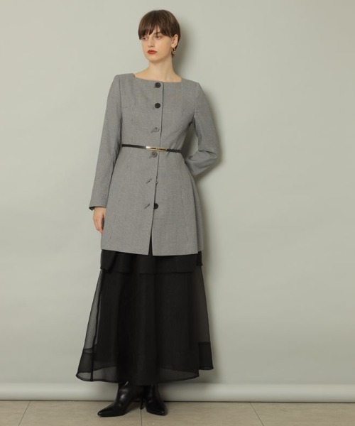 【タグ付き新品】CADUNE/オーガンフレアスカート/黒SSサイズ CADUNE（カデュネ）の「オーガンフレアスカート（スカート）」 - WEAR
