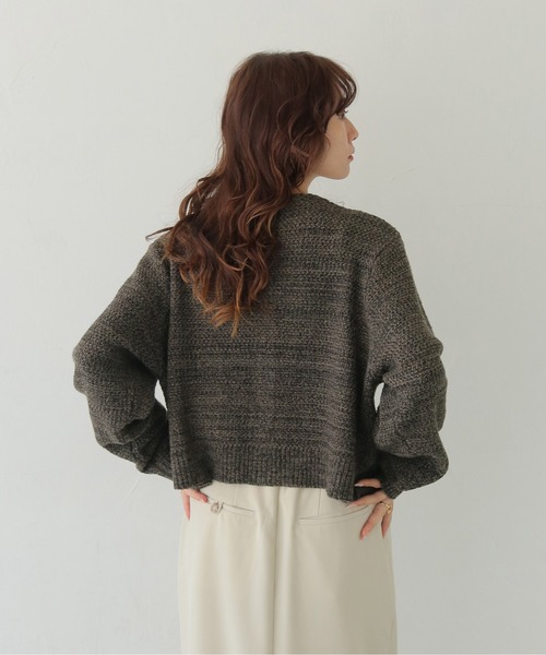 CLEIO（クレイオ）の「【CLEIO】ツイードライク金ボタンカーディガン TWEED-LIKE GOLD BUTTON CARDIGAN/986-14613（Tシャツ/カットソー・レディース・アイボリー/ネイビー/チャコール・FREE）」の20枚目の写真