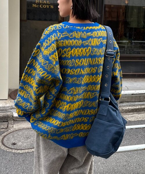 SOUNDSGOOOOD(サウンズグッド)の「【SOUNDS GOOOOD】ロゴシャギーニット(ニット/セーター・レディース・サックスブルー/イエロー/ピンク・ONE SIZE)」の18枚目の写真