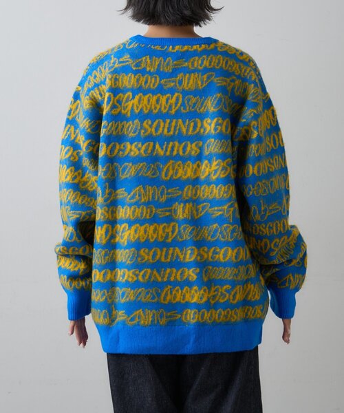 SOUNDSGOOOOD(サウンズグッド)の「【SOUNDS GOOOOD】ロゴシャギーニット(ニット/セーター・レディース・サックスブルー/イエロー/ピンク・ONE SIZE)」の11枚目の写真