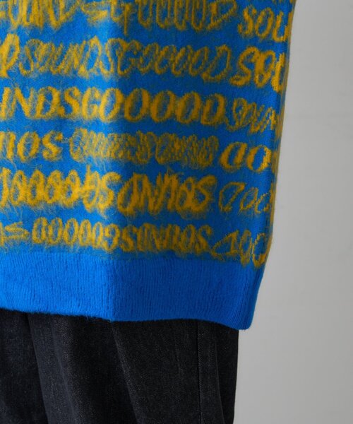 SOUNDSGOOOOD(サウンズグッド)の「【SOUNDS GOOOOD】ロゴシャギーニット(ニット/セーター・レディース・サックスブルー/イエロー/ピンク・ONE SIZE)」の14枚目の写真