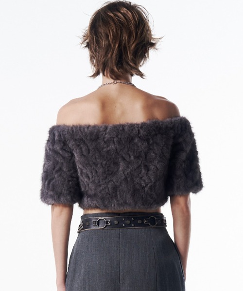 セール】FUR OFFSHOULDER TOPS/ファーオフショルダートップス（その他