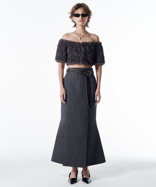 JOSE MOON（ジョゼムーン）の「FUR OFFSHOULDER TOPS/ファーオフ