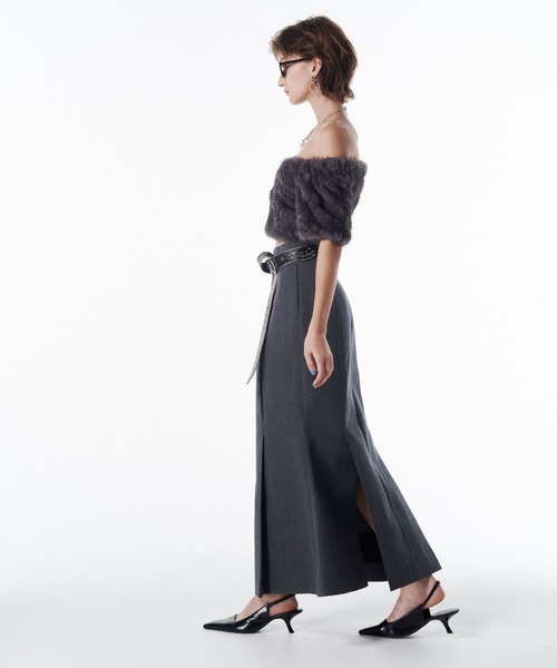 JOSE MOON（ジョゼムーン）の「FUR OFFSHOULDER TOPS/ファーオフ