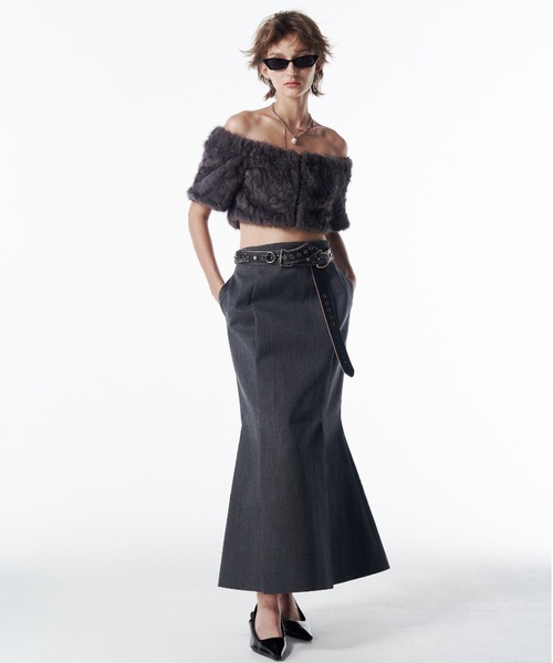 セール】FUR OFFSHOULDER TOPS/ファーオフショルダートップス（その他