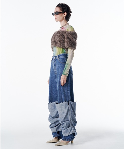 JOSE MOON（ジョゼムーン）の「FUR OFFSHOULDER TOPS/ファーオフ